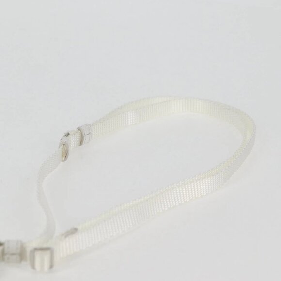 PRADA Shoulder Bag Nylon White Silver Auth 127895V - Picture 7 of 15